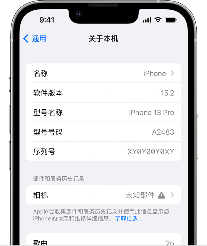 芗城苹果维修分享iPhone 出现提示相机“未知部件”是什么原因？ 