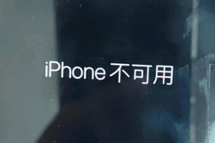 芗城苹果服务网点分享锁屏界面显示“iPhone 不可用”如何解决 